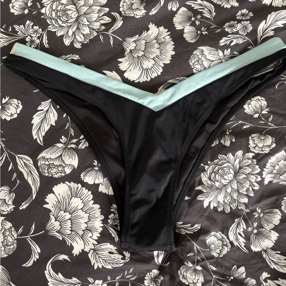 Victoria's Secret PINK Black High Cut Bikini Bottoms - Picture 1 of 4